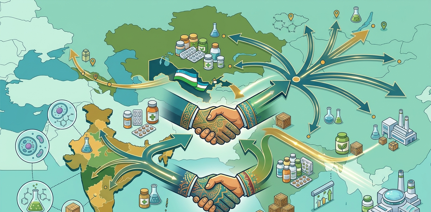 India and Uzbekistan Launch Pharma–Nutraceutical Corridor to Access $10 Billion Eurasian Market